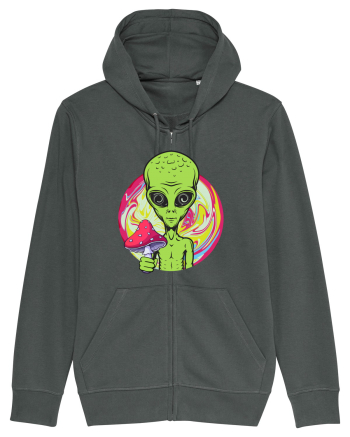 Edm Trippy Mushroom Alien Anthracite