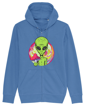 Edm Trippy Mushroom Alien Bright Blue