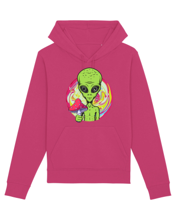 Edm Trippy Mushroom Alien Raspberry