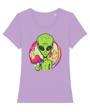 Edm Trippy Mushroom Alien Lavender Dawn
