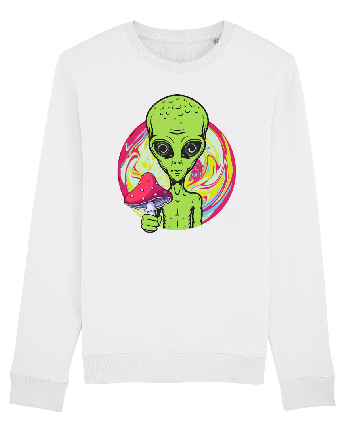 Bluză mânecă lungă Unisex Rise White