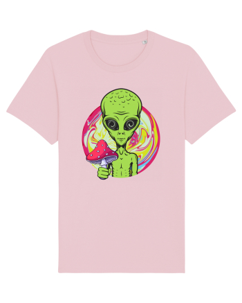 Edm Trippy Mushroom Alien Cotton Pink