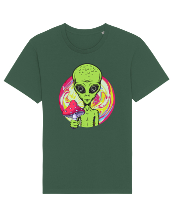 Edm Trippy Mushroom Alien Bottle Green