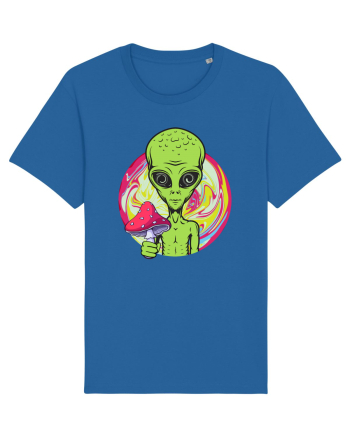 Edm Trippy Mushroom Alien Royal Blue