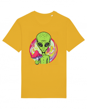 Edm Trippy Mushroom Alien Spectra Yellow