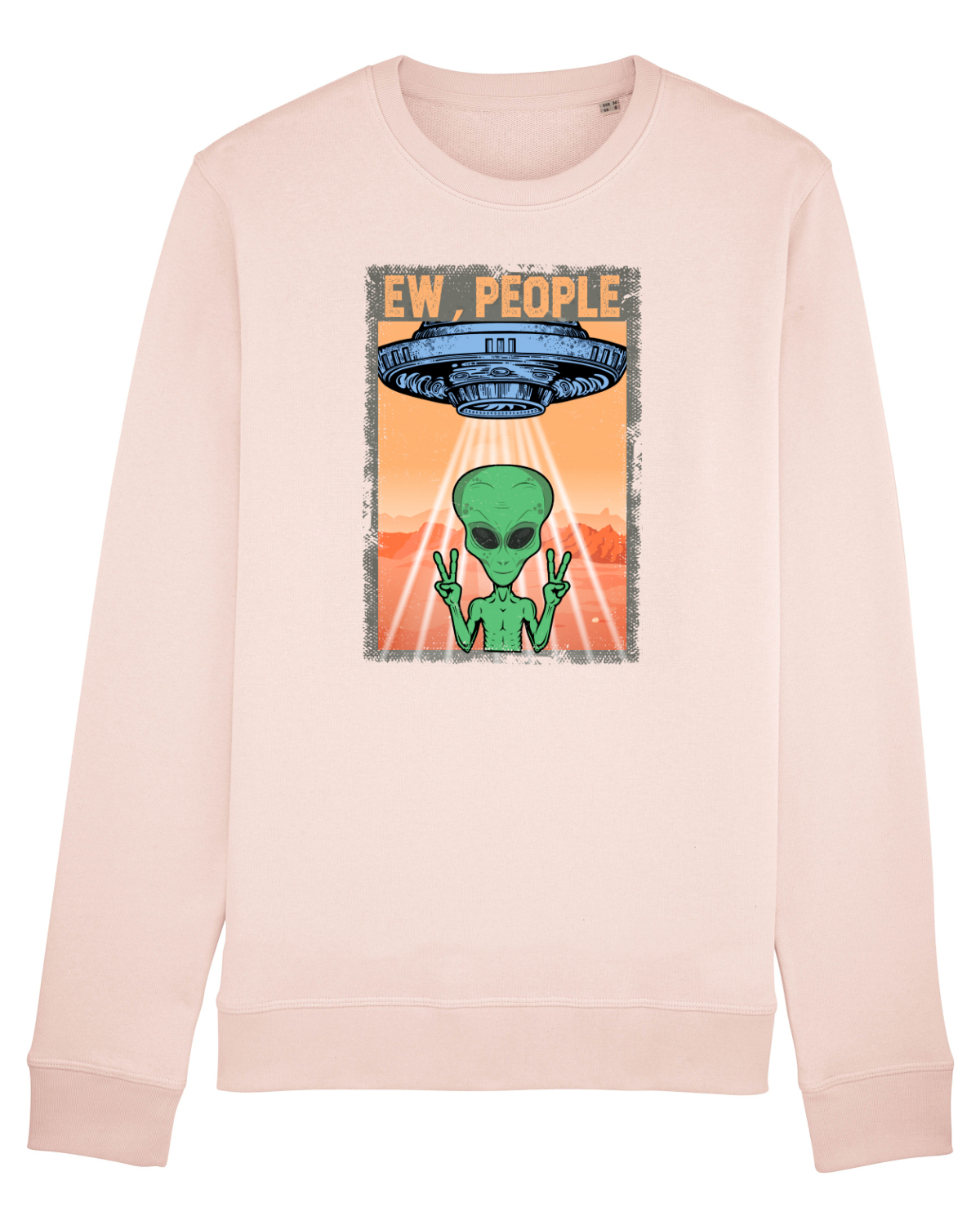 Bluză mânecă lungă Unisex Rise Candy Pink