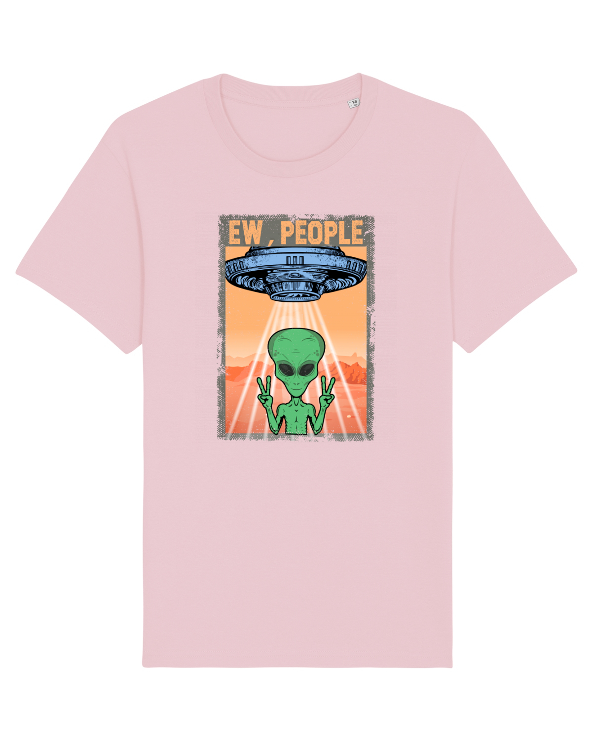 Tricou mânecă scurtă Unisex Rocker Cotton Pink