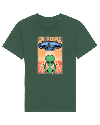 Ew People Alien Funny Ufo Vintage Bottle Green