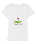 Golf Life Tricou mânecă scurtă guler V Damă Evoker