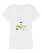 Golf Life Tricou mânecă scurtă guler V Damă Evoker