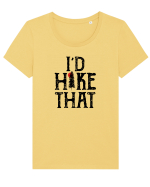 I'd Hike That Tricou mânecă scurtă guler larg fitted Damă Expresser