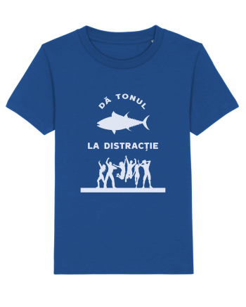 Dă Tonul la Distracție - white Majorelle Blue