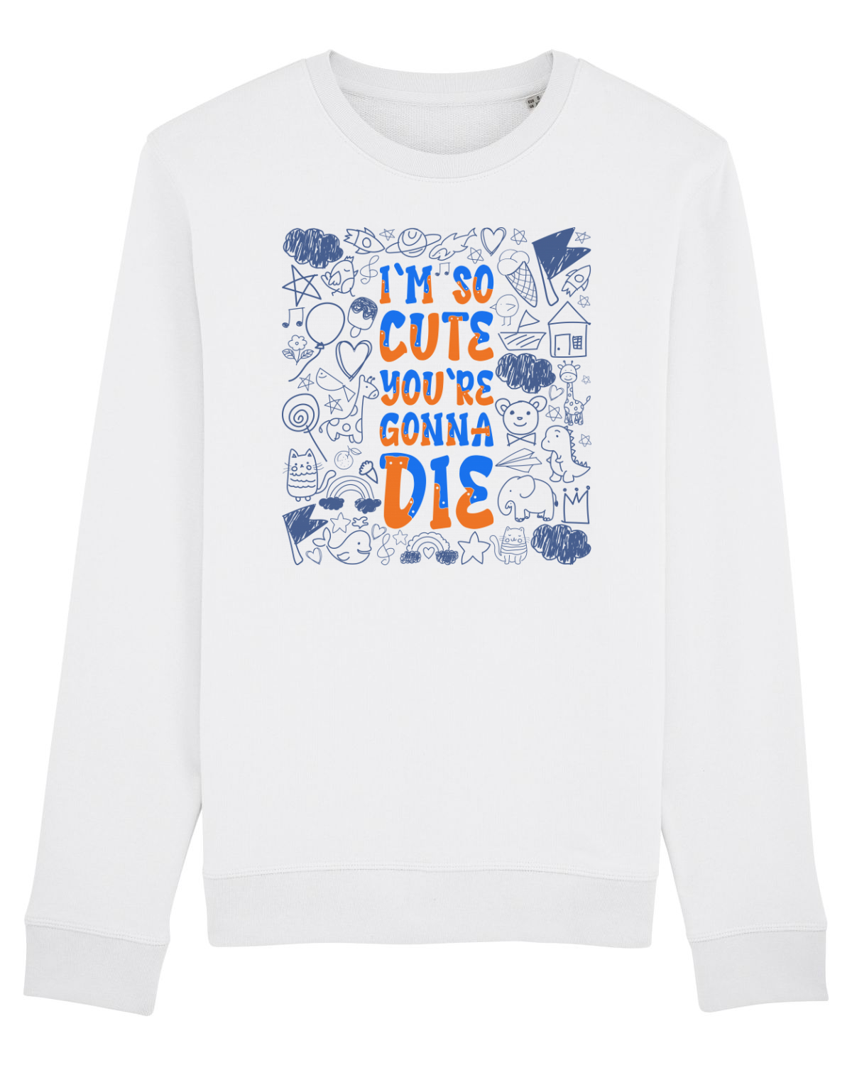 Bluză mânecă lungă Unisex Rise White