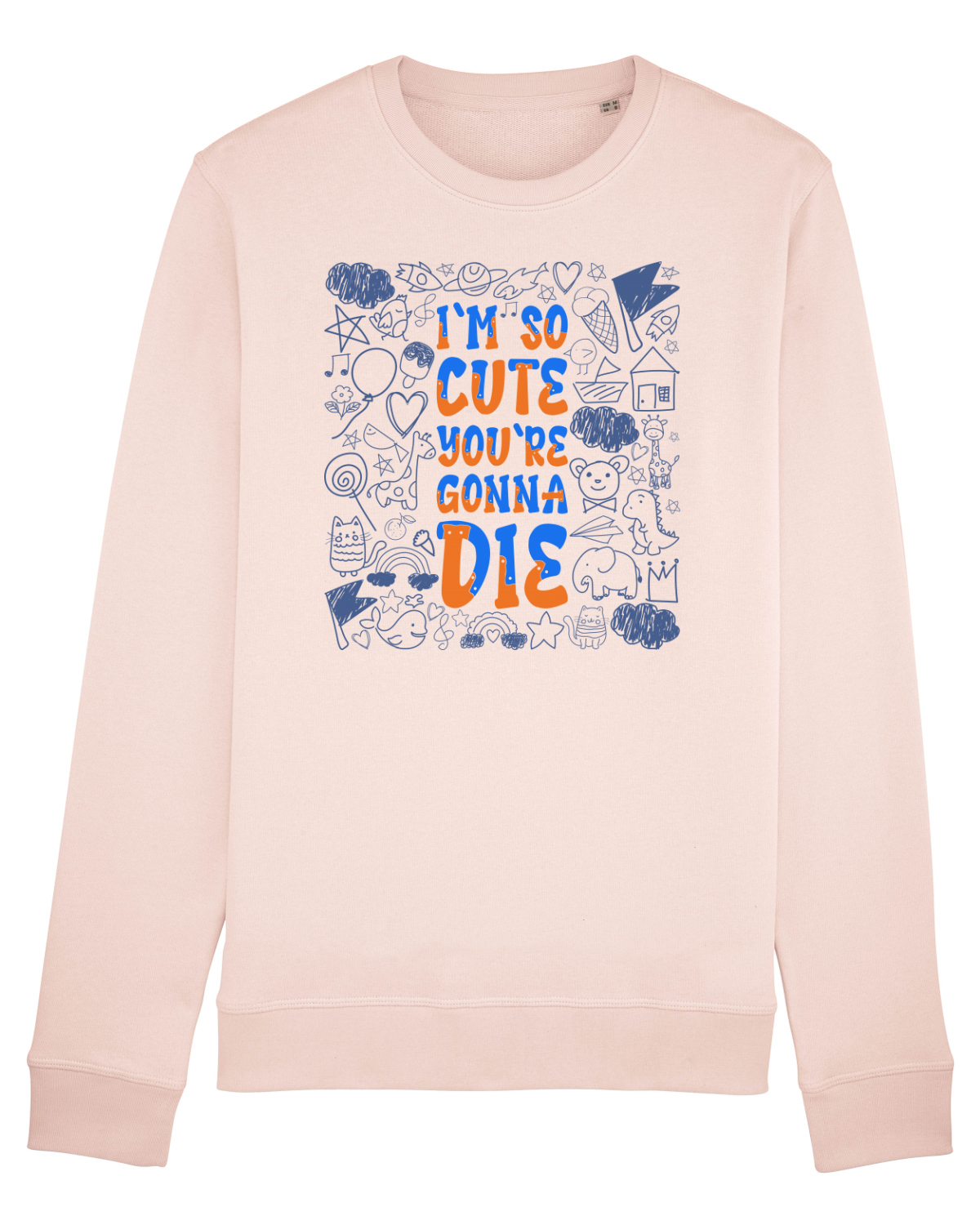 Bluză mânecă lungă Unisex Rise Candy Pink