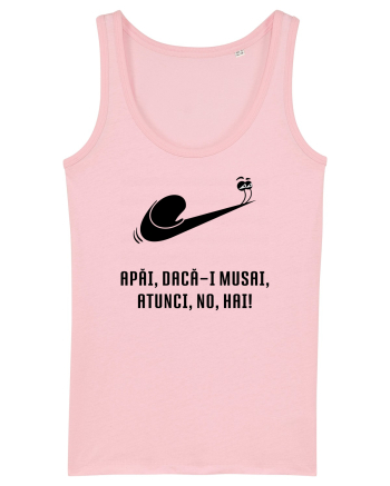Just do it slowly - negru Cotton Pink