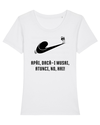 Just do it slowly - negru White
