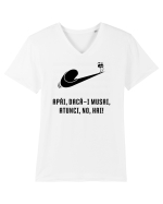 Just do it slowly - negru Tricou mânecă scurtă guler V Bărbat Presenter