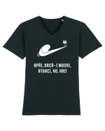 Just do it slowly - alb Tricou mânecă scurtă guler V Bărbat Presenter