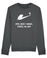 Just do it slowly - alb Bluză mânecă lungă Unisex Rise