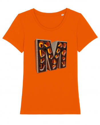 Litera M - 3D Bright Orange