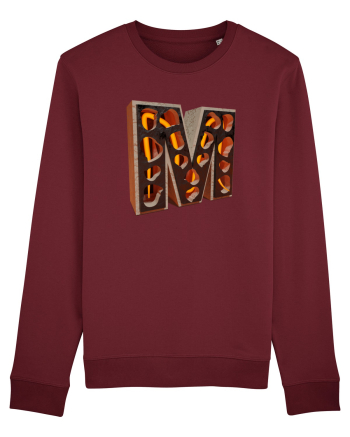 Litera M - 3D Burgundy