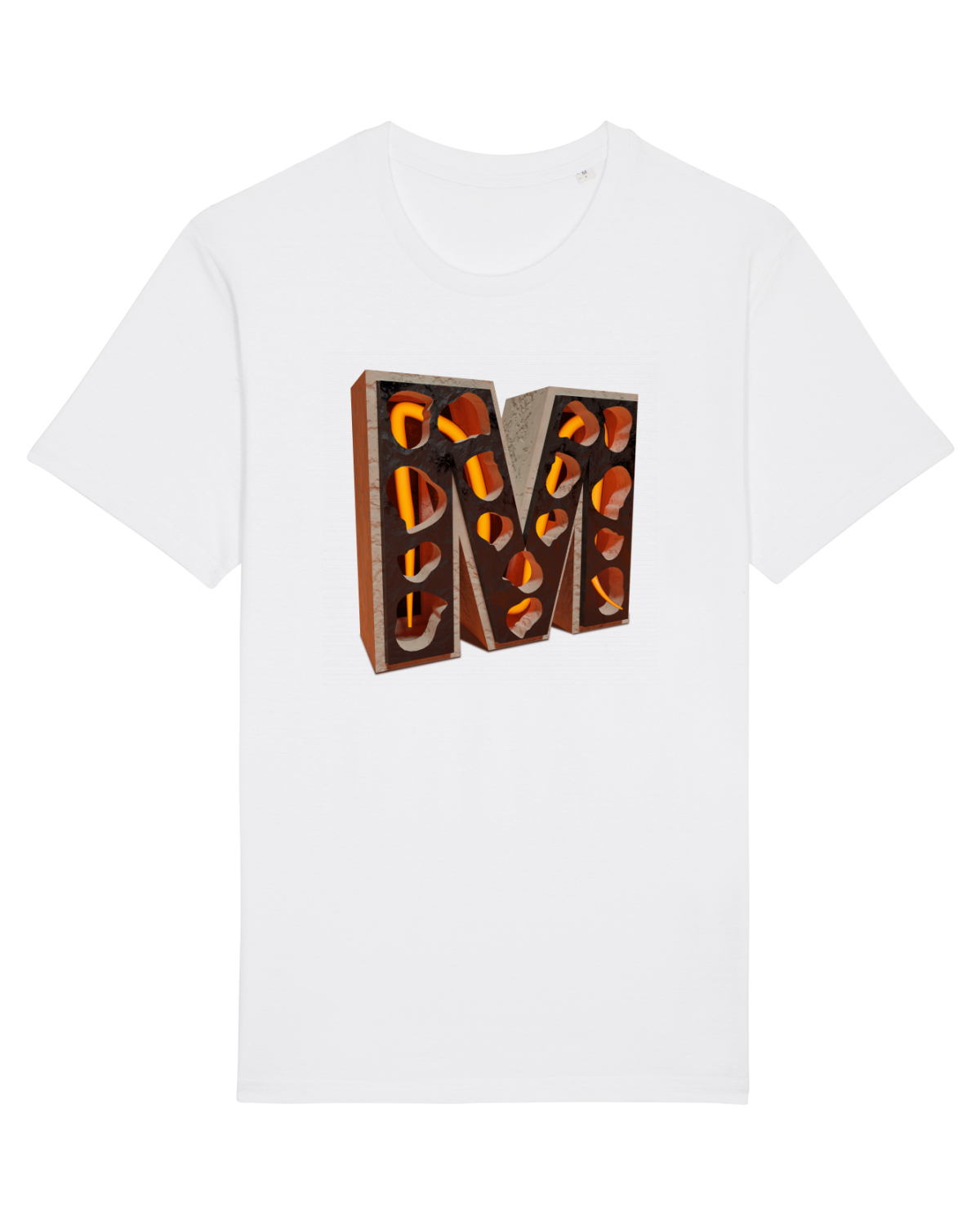 Tricou mânecă scurtă Unisex Rocker White