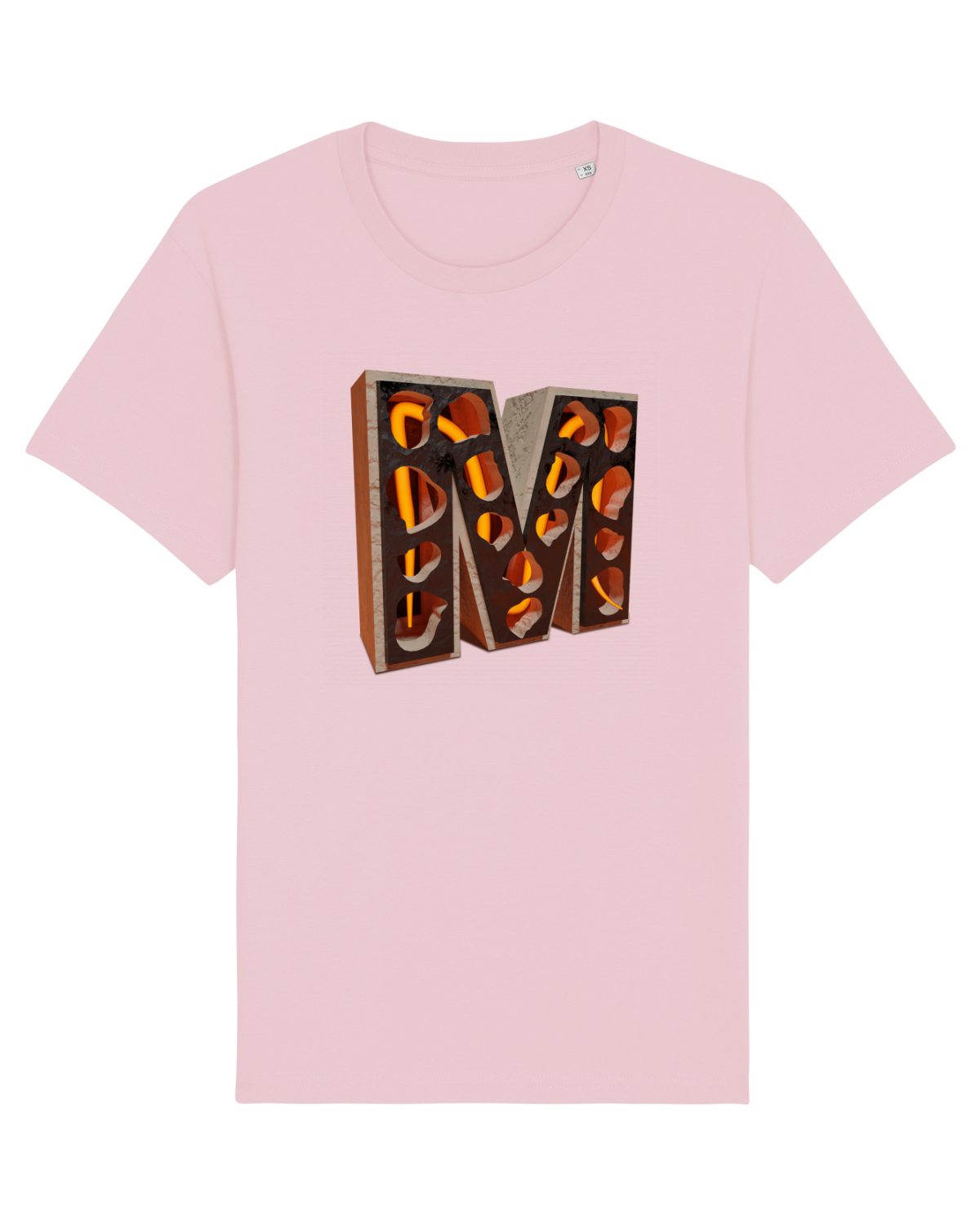 Tricou mânecă scurtă Unisex Rocker Cotton Pink