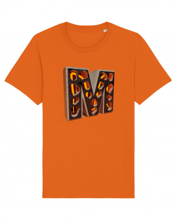 Litera M - 3D Bright Orange