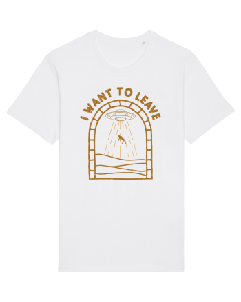 I Want To Leave Alien Lover Ufo's Day White