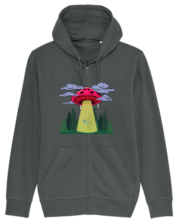Mushroom Alien Psychedelic Space Ufo Anthracite