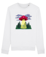 Mushroom Alien Psychedelic Space Ufo Bluză mânecă lungă Unisex Rise