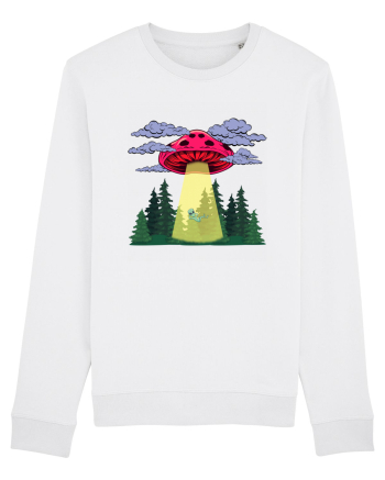 Mushroom Alien Psychedelic Space Ufo White