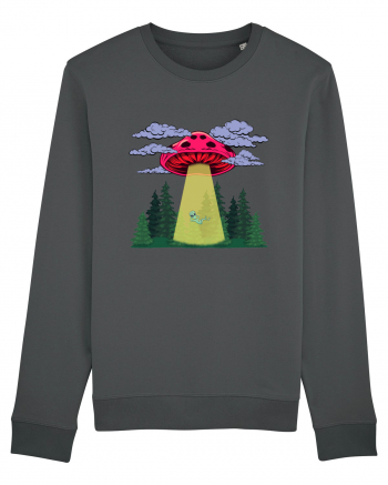 Mushroom Alien Psychedelic Space Ufo Anthracite