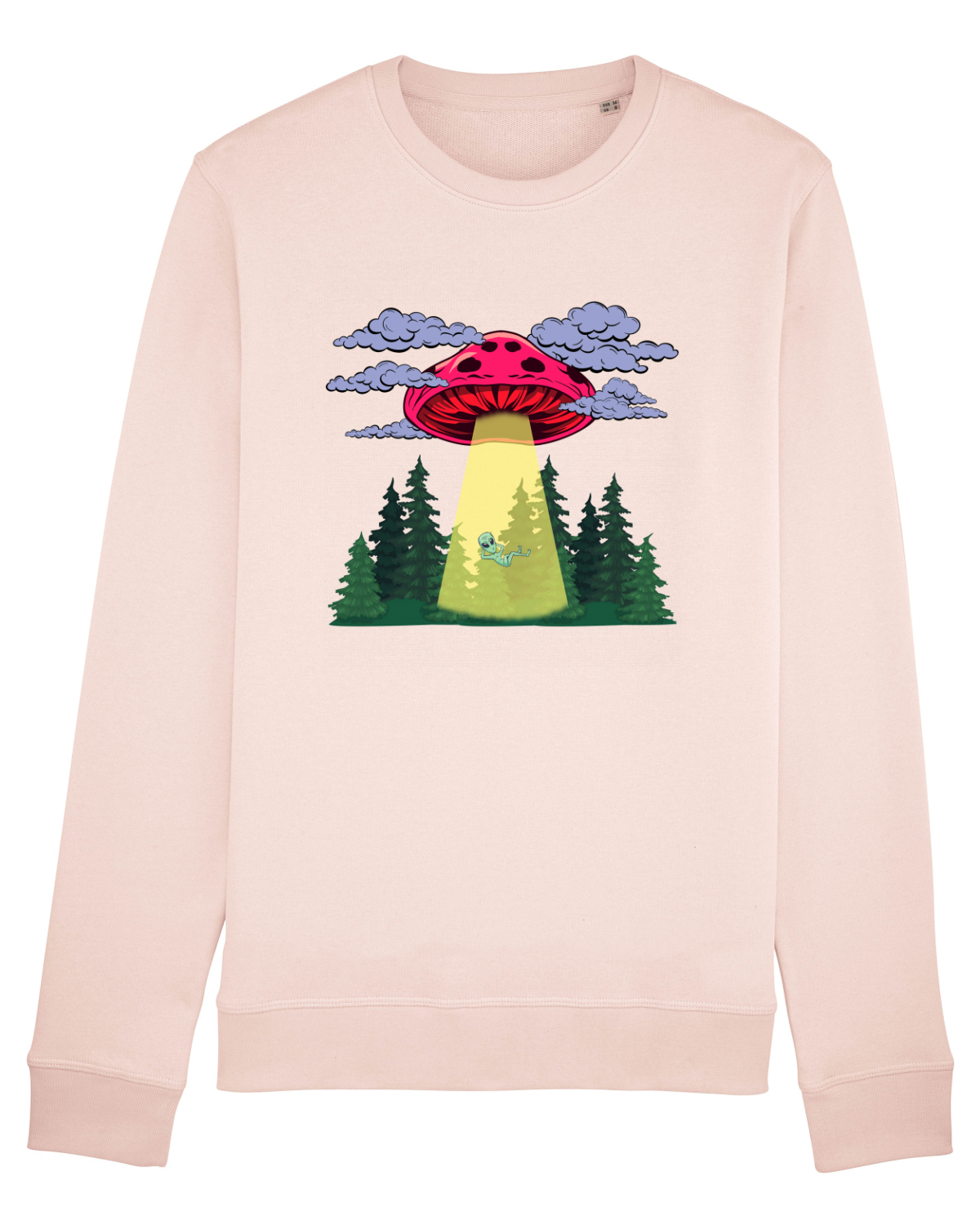 Bluză mânecă lungă Unisex Rise Candy Pink