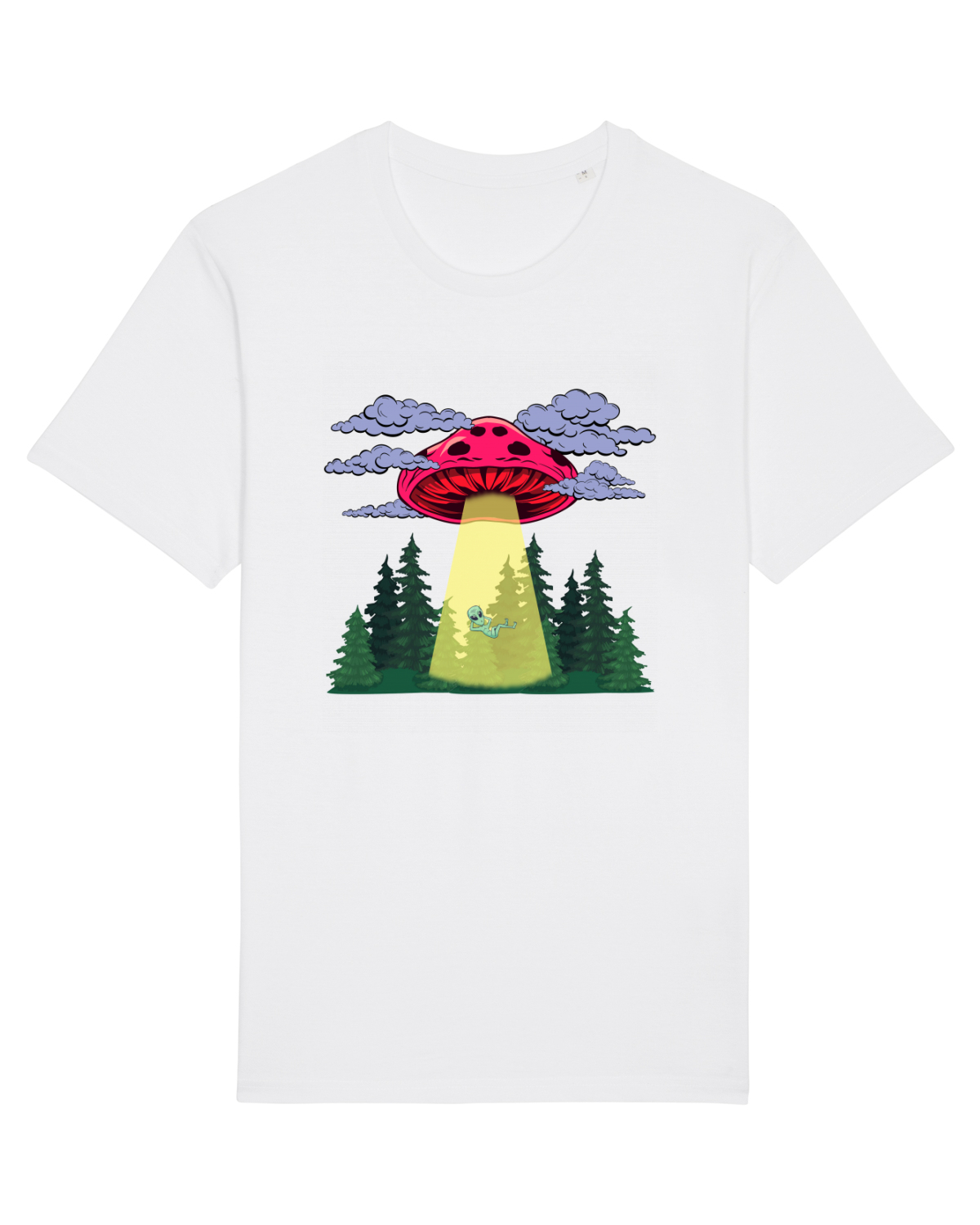 Tricou mânecă scurtă Unisex Rocker White