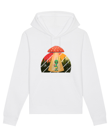 Psychedelic Mushroom Trippy Alien White