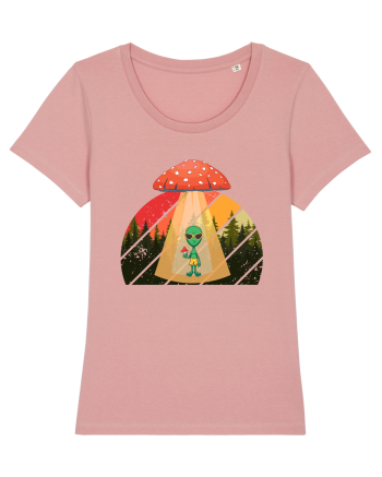 Psychedelic Mushroom Trippy Alien Canyon Pink