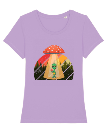Psychedelic Mushroom Trippy Alien Lavender Dawn