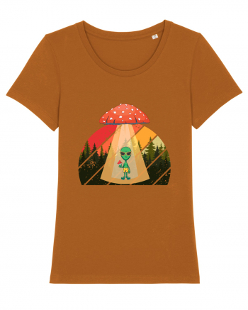 Psychedelic Mushroom Trippy Alien Roasted Orange