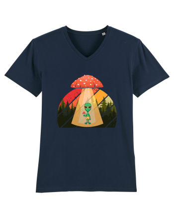 Psychedelic Mushroom Trippy Alien French Navy