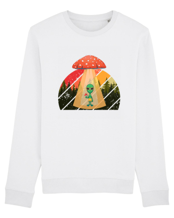 Psychedelic Mushroom Trippy Alien White