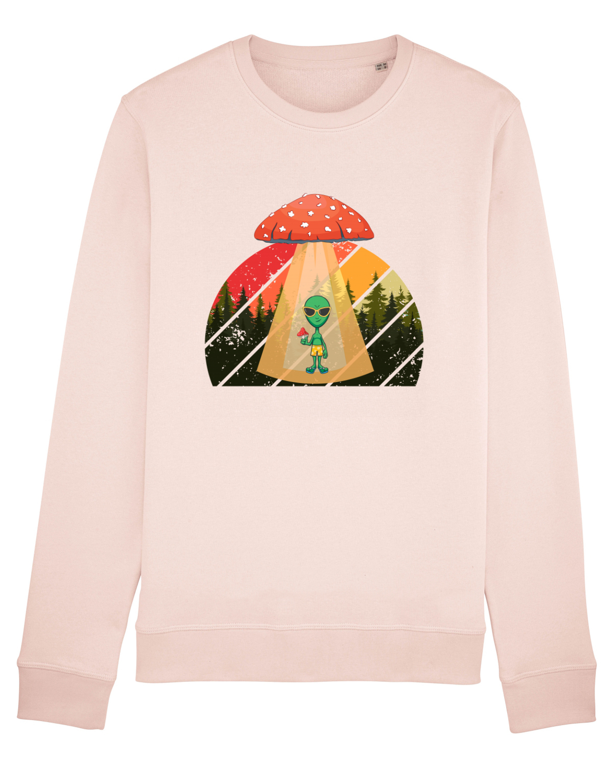 Bluză mânecă lungă Unisex Rise Candy Pink