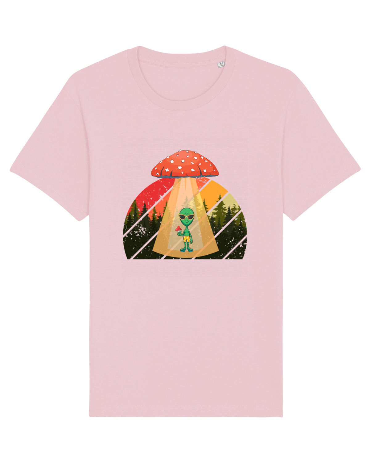 Tricou mânecă scurtă Unisex Rocker Cotton Pink