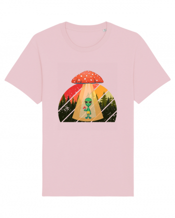 Psychedelic Mushroom Trippy Alien Cotton Pink