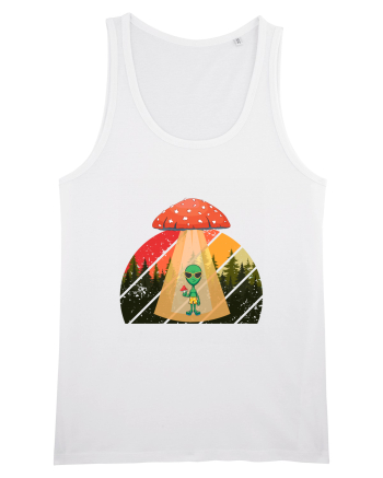 Psychedelic Mushroom Trippy Alien White