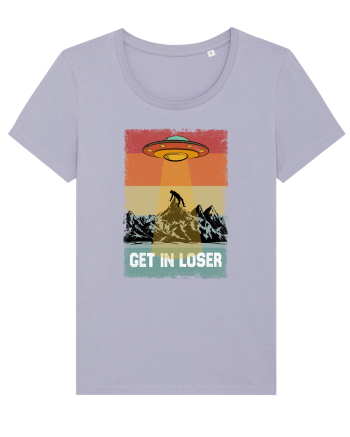 Retro Alien Get In Loser Ufo Lavender