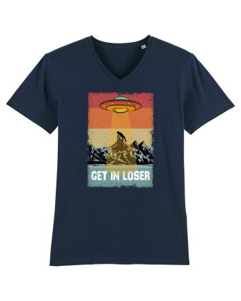 Retro Alien Get In Loser Ufo French Navy