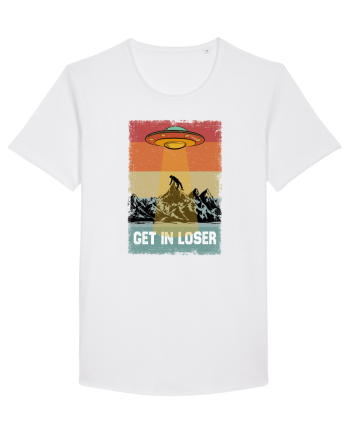 Retro Alien Get In Loser Ufo White