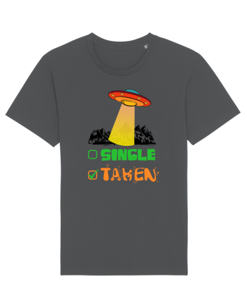 Single Taken Funny Alien Ufo Anthracite