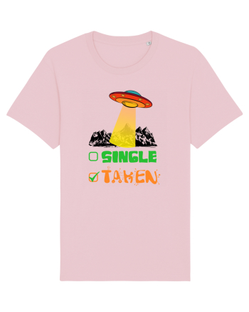 Single Taken Funny Alien Ufo Cotton Pink